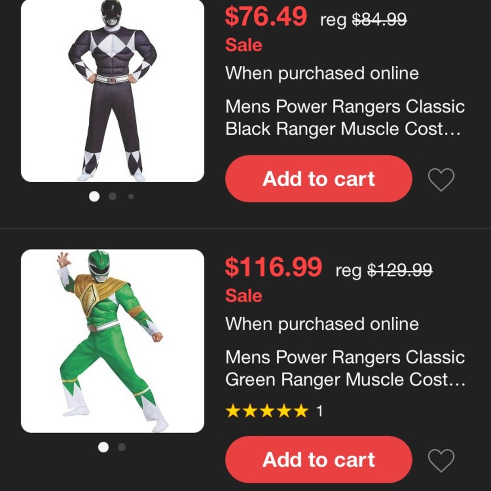 Power ranger couple costume